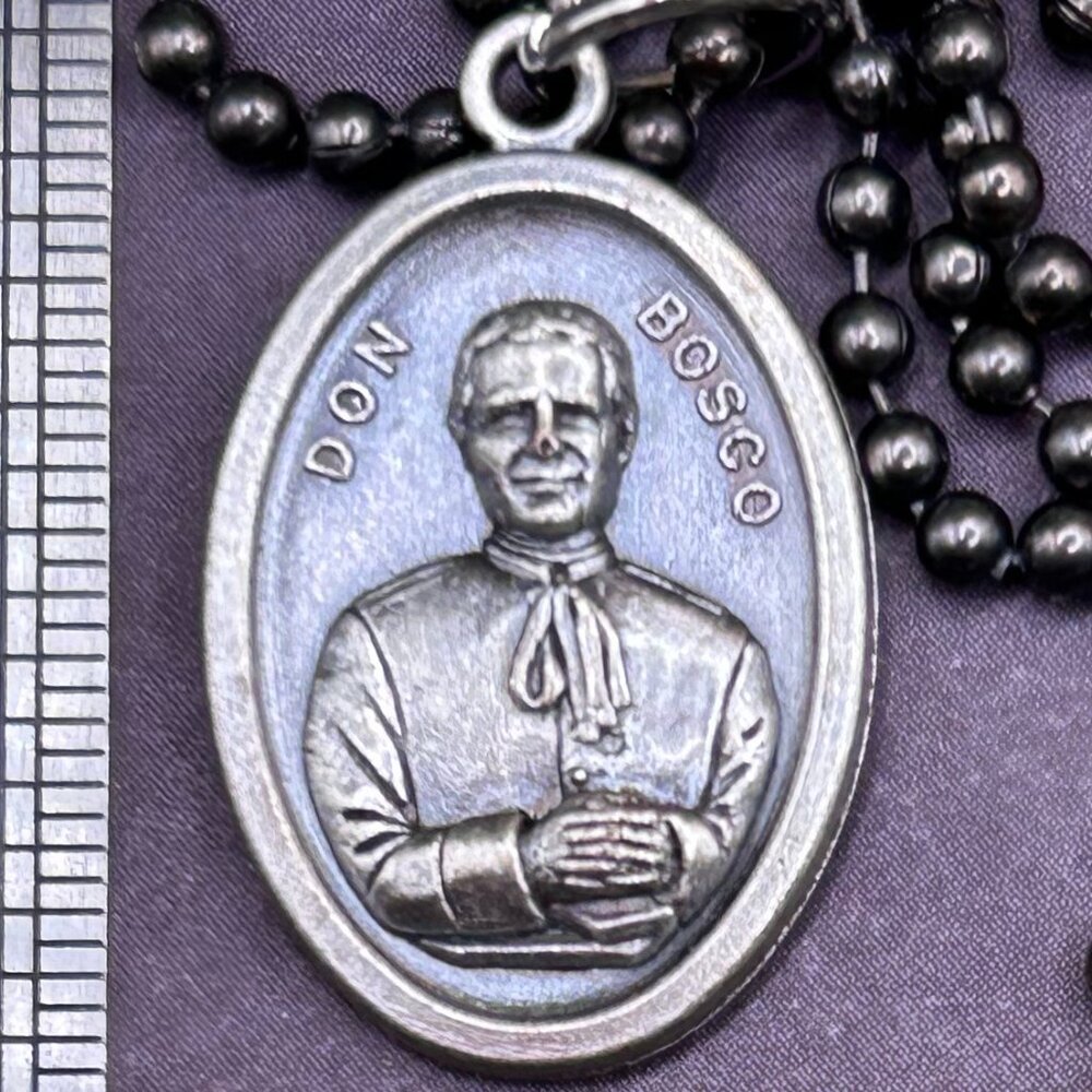 Don Bosco Religious Catholic Medal Charm Pendant Italy Necklace